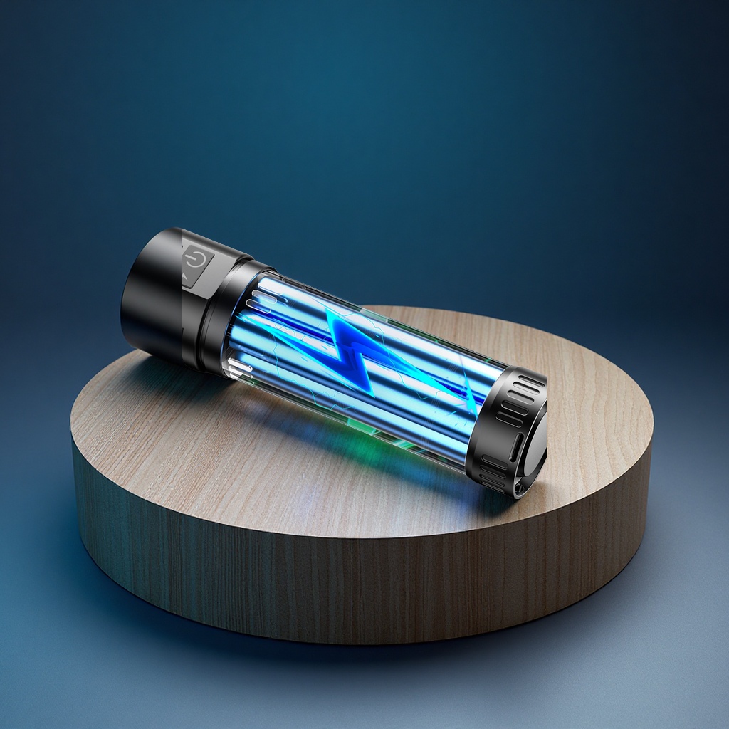 The new cross-border telescopic zoom flashlight with high power, long battery life, strong light and long-range radiation is a special lighting tool for users to hold external lighting fixtures and laser lamps Specification image