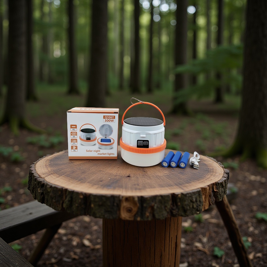 Luz de bulbo retráctil solar con batería de litio removible Type-C recargable camping luz de camping de montaña luz deportiva al aire libre Specification image