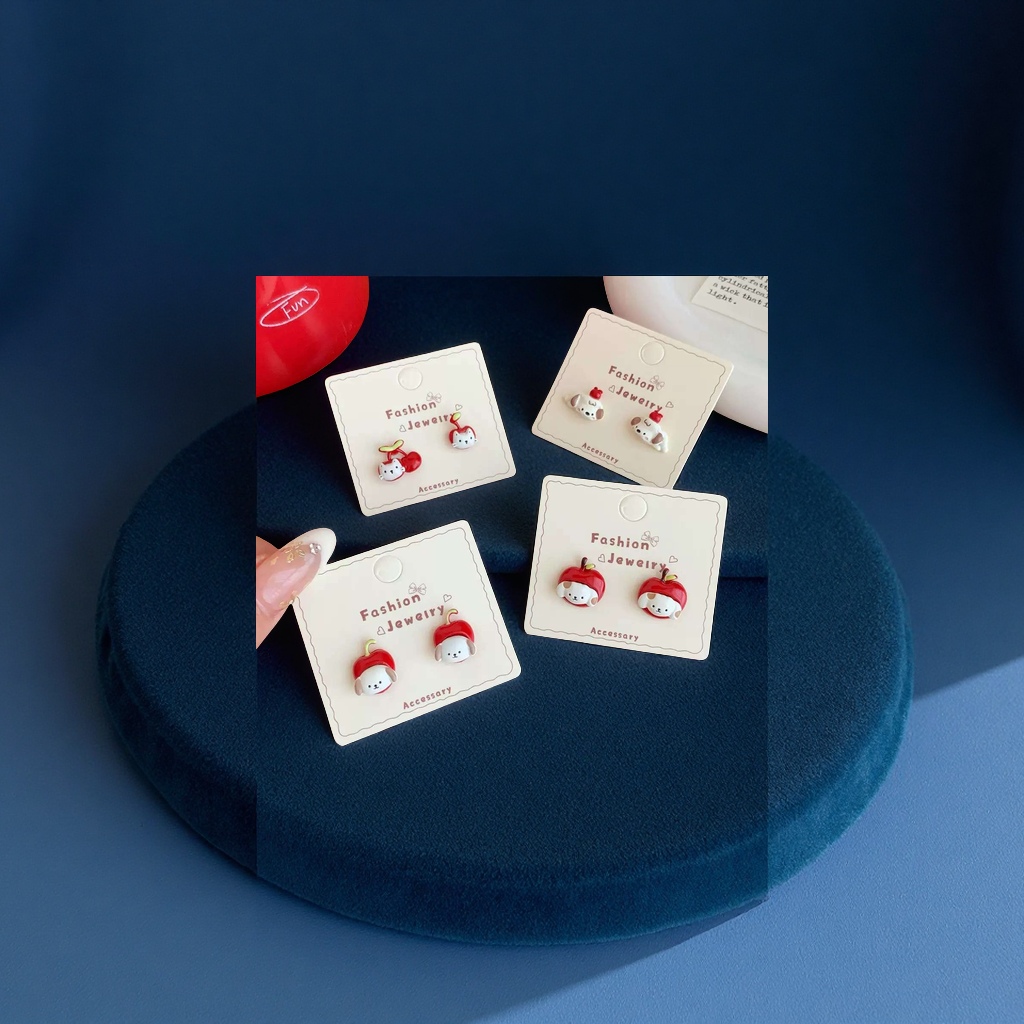 百合饰品时尚简约耳钉情侣气质女生百合花项链手链配饰礼物