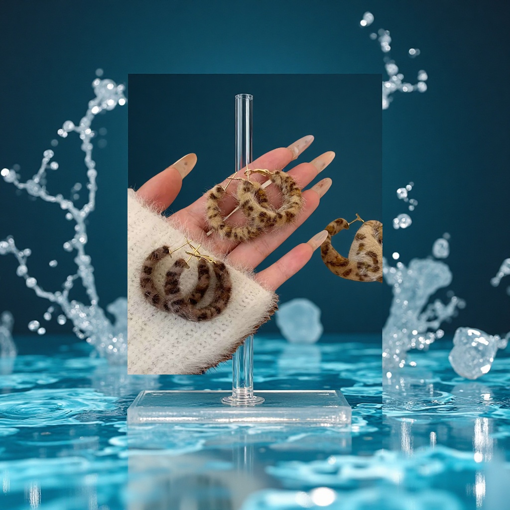 百合饰品时尚简约耳钉情侣气质银饰品女款配饰百合花造型配搭百搭百合饰品