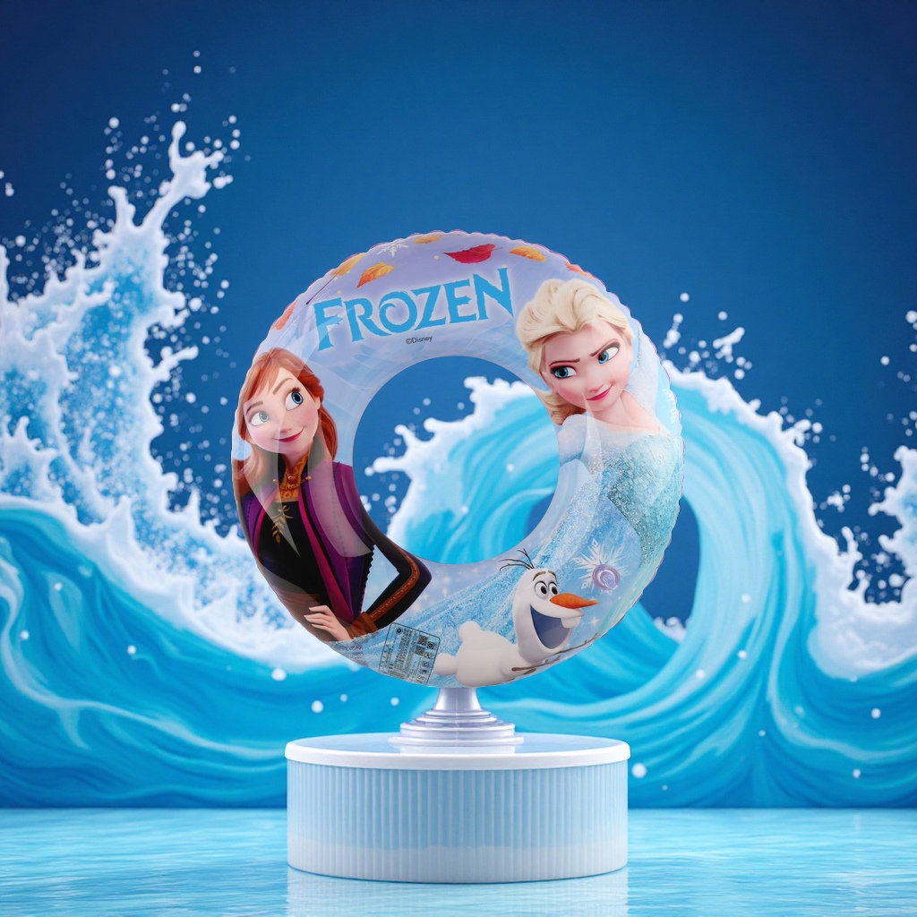 厂家直供新款正版授权儿童水上充气泳圈冰雪卡通图案腋下圈批发运动户外游泳用品