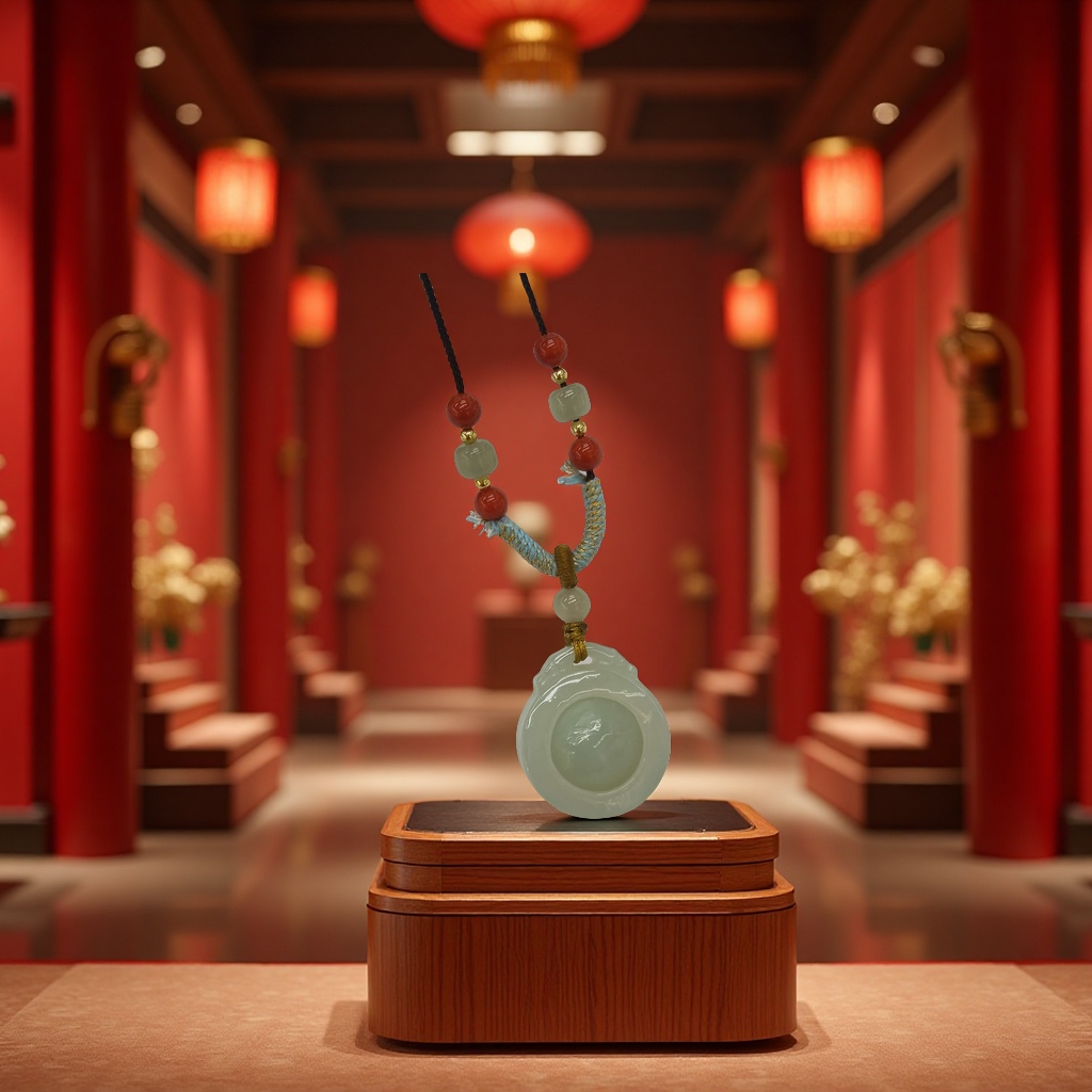 和田玉玲珑珠吊坠，搭配手工编绳
​料子细腻干净油润，规格24/9.7毫米
​10条起批💰 122元一套[烟花][福][