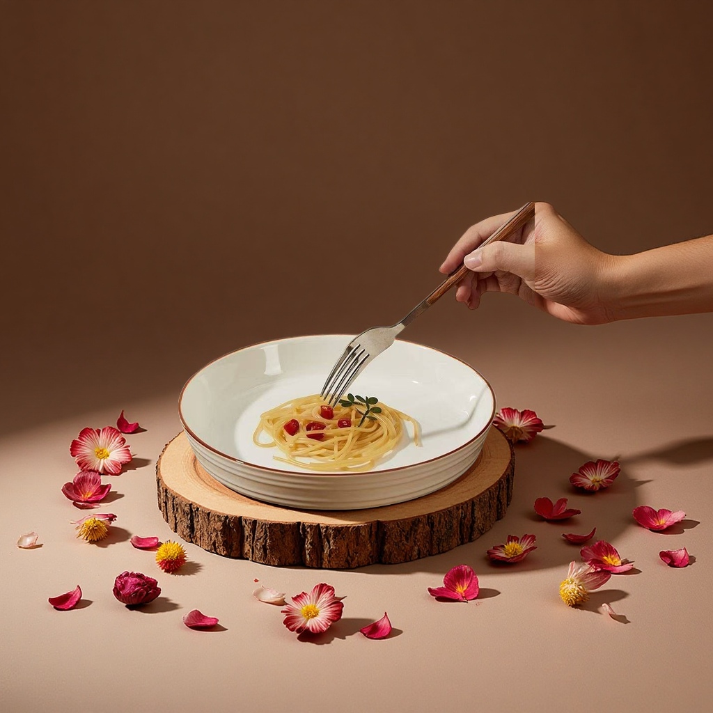 European-style deep-plate ceramic dinner plates, simple and high appearance level, thickened vegetable plates, daily necessities tableware plates Item Picture