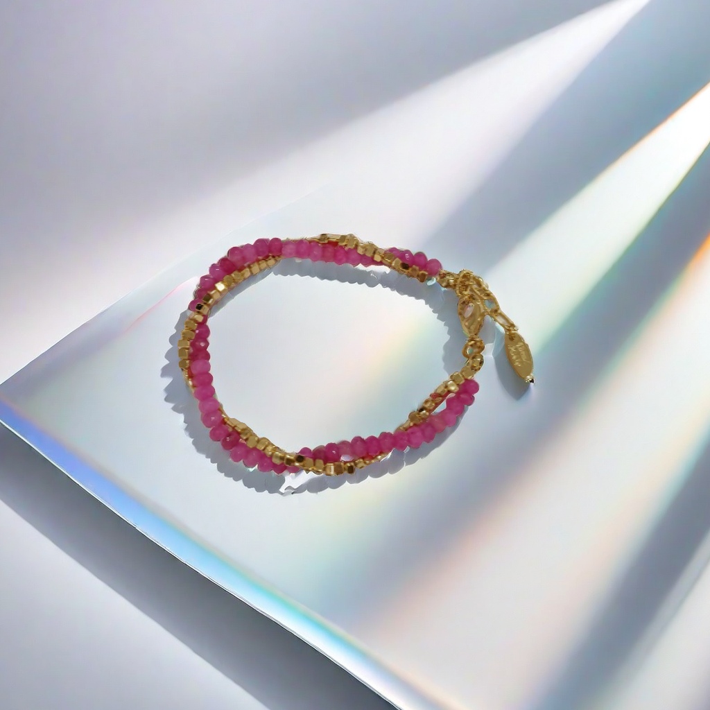 潮流不规则女款手链百搭简约手镯时尚饰品碧玺手串手链男士潮流款