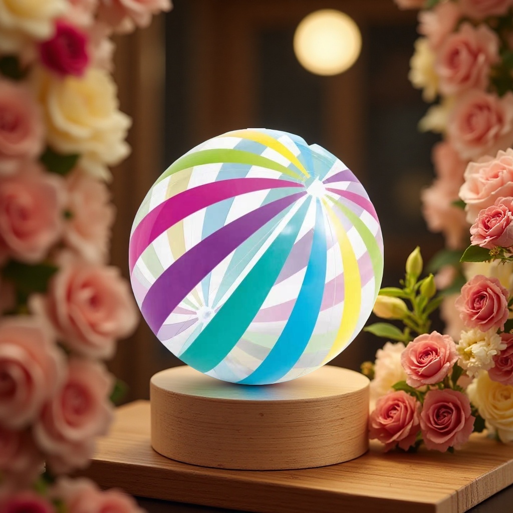 Inflatable 16-inch transparent printed ball children's toy balloon party decoration festive atmosphere supplies details Picture