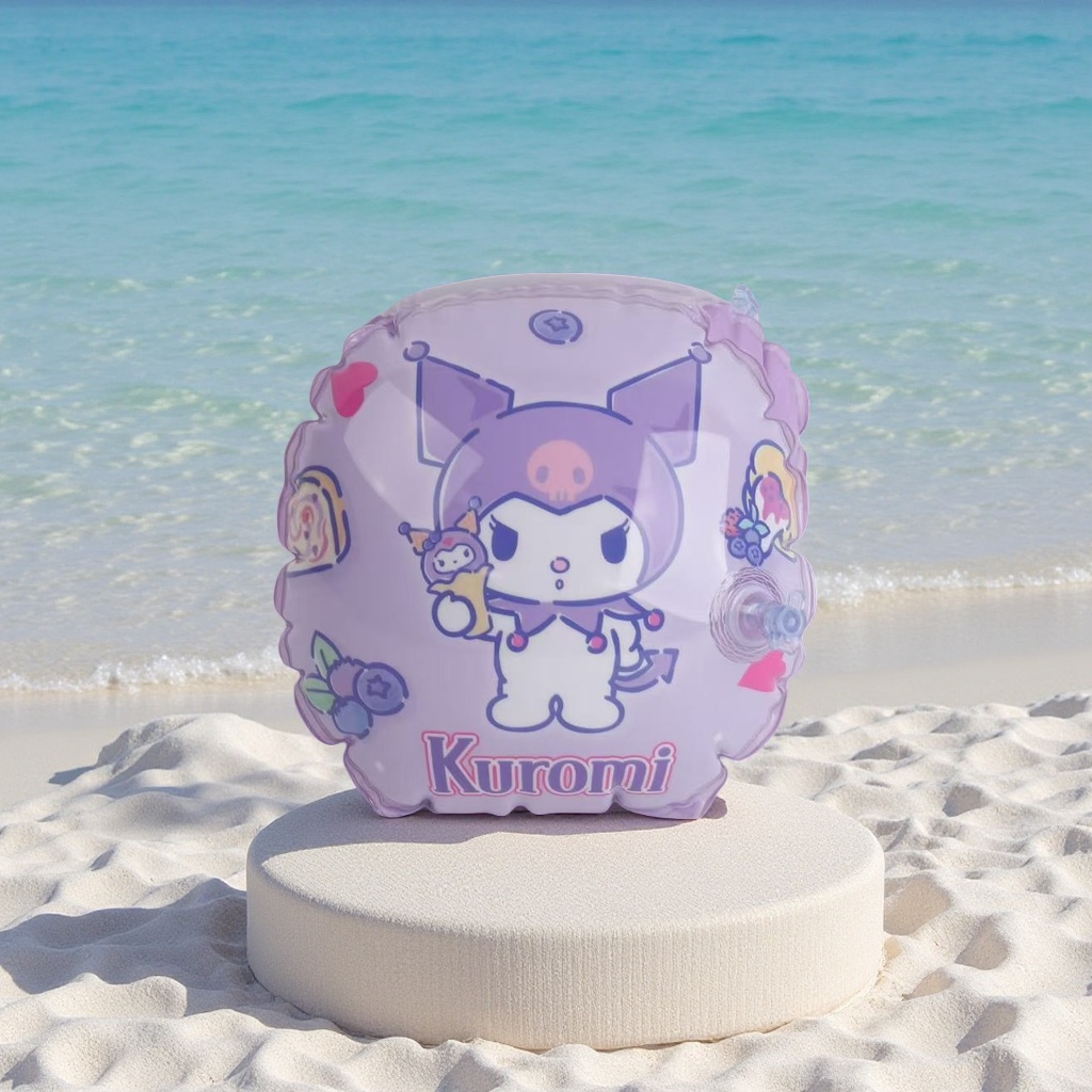 库洛米正版游泳手臂圈奥特曼水袖冰雪奇缘儿童游泳装备厂家直供气氛布置气球