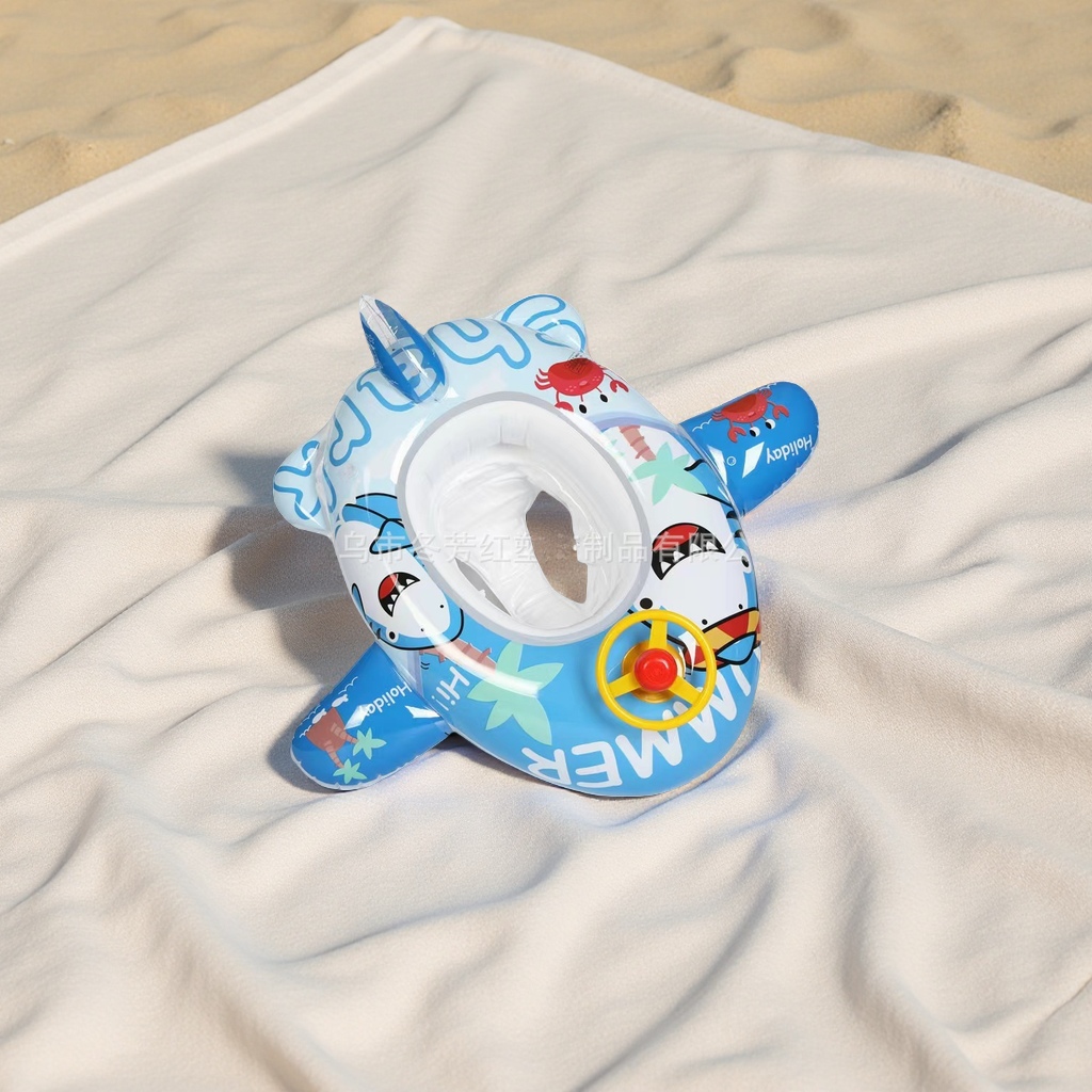 儿童防侧翻充气游泳圈宝宝座圈婴儿小孩坐圈男女孩救生玩具运动户外