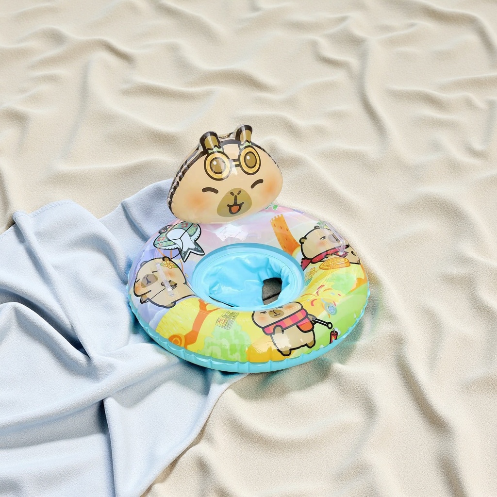 Wholesale of new children's cartoon card Pibala swimming rings, head rings, crotch rings and inflatable toys directly supplied by the manufacturer. Official authorized Item Picture