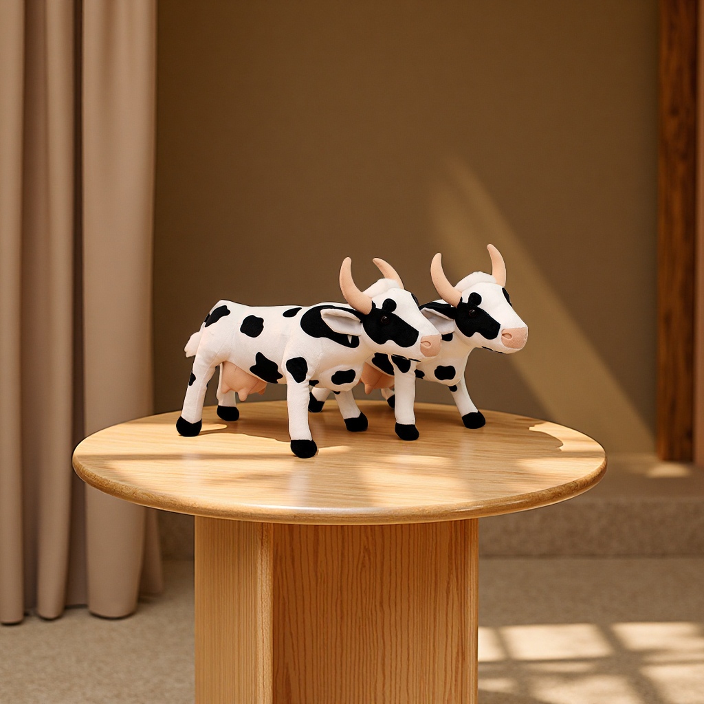 Cute cartoon little bull plush dolls, cloth dolls, zodiac ox children's gifts wholesale toy dolls details Picture