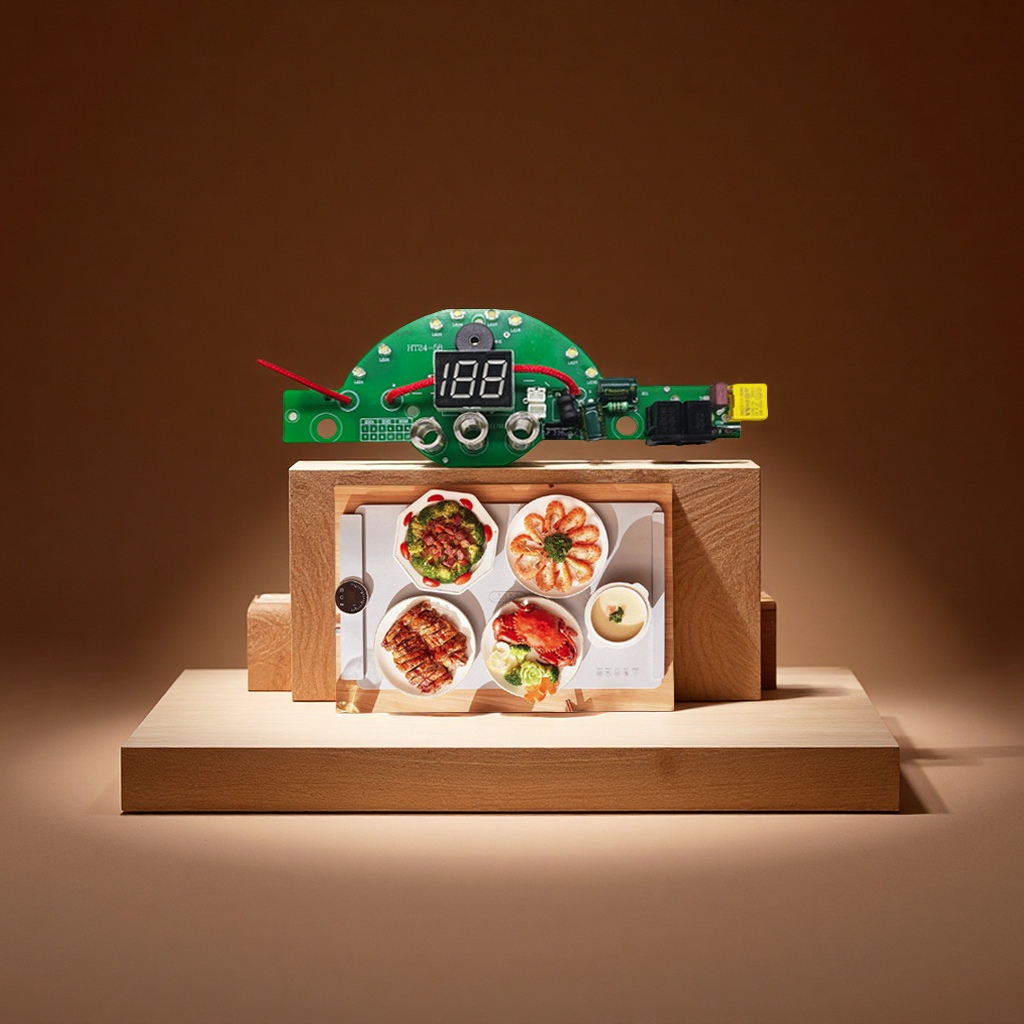 多功能暖菜板控制面板热菜垫电路板PCBA方案设计电子元器件PCB电路板制作