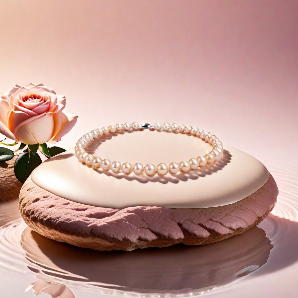 珍珠项链优雅气质长款白色天然水晶饰品送女友时尚百搭首饰品