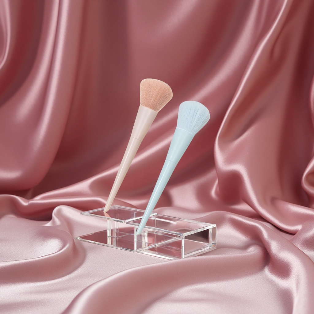 瑛秀美超大号散粉刷跨境外贸专供糖果色胶柄化妆刷现货超柔软便携可换头美容彩妆工具厂家直销