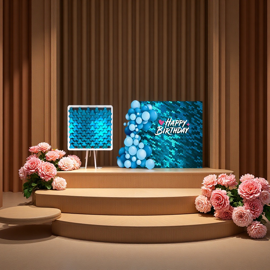 创意背景板背景装饰风动板舞台背景墙布艺展览会场装饰用品