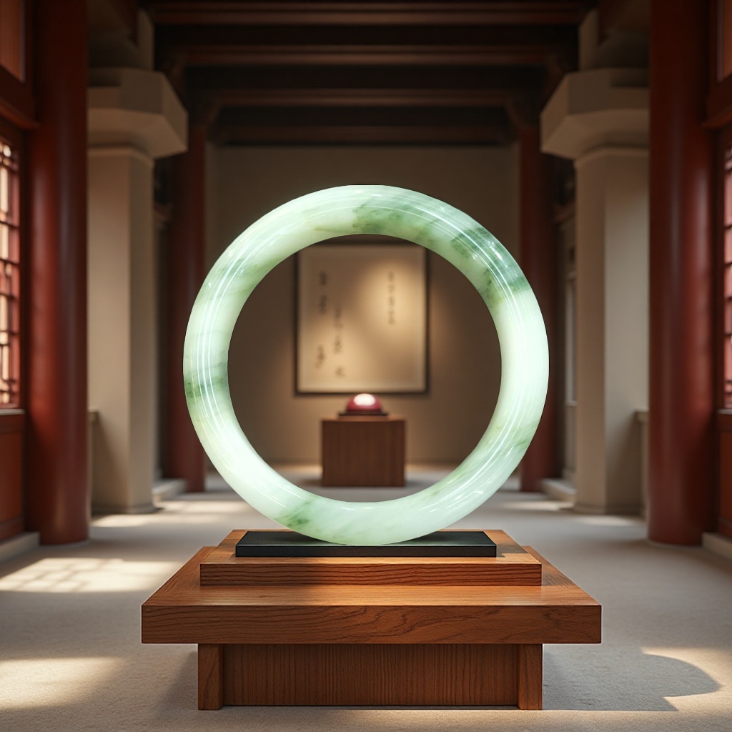 天山翠手镯天然玉石玉器时尚饰品手链女款简约优雅送礼品