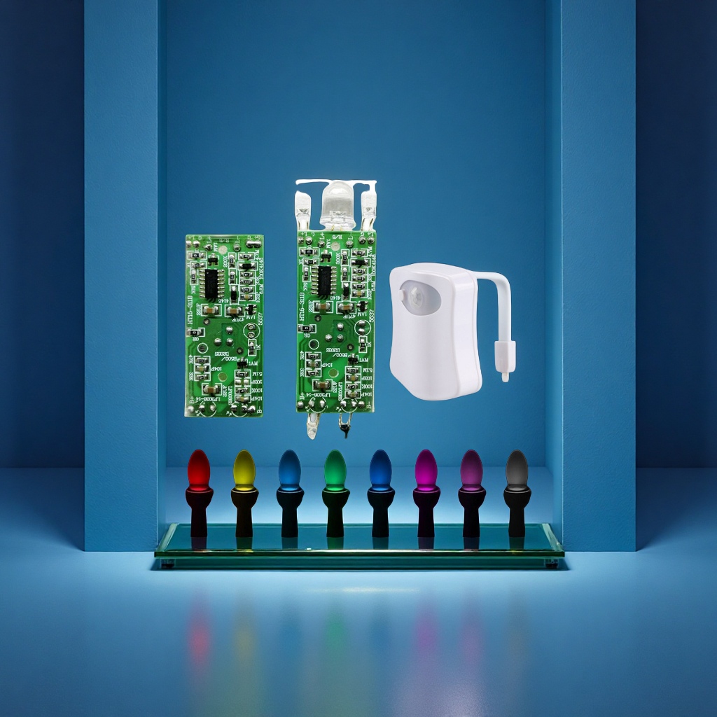 创意马桶灯线路板SMT贴片加工感应灯PCB电路板设计批发灯饰照明专用感应灯具