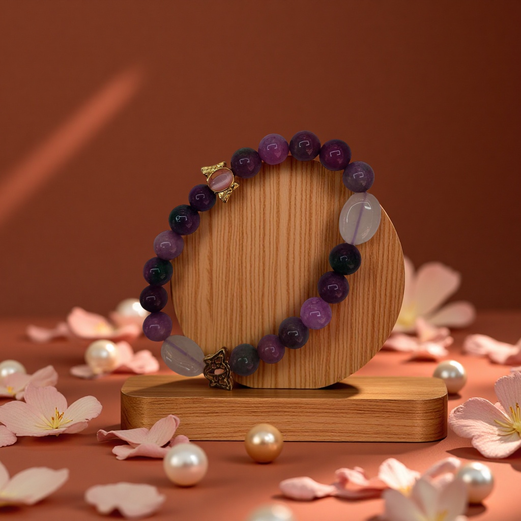 潮流不规则女款手链百搭简约手镯手串时尚饰品男女情侣款碧玺手串