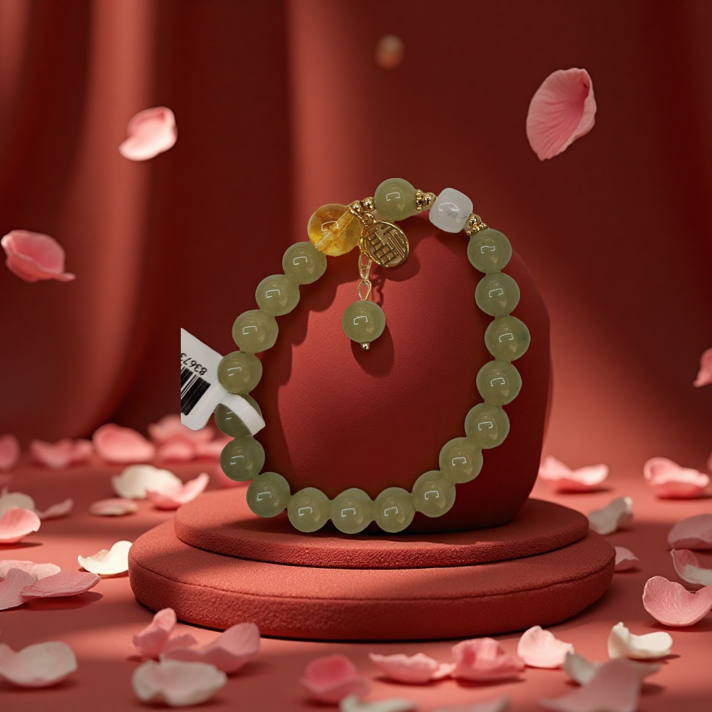 潮流不规则手链女款百搭简约手镯手串时尚饰品男女款碧玺手串