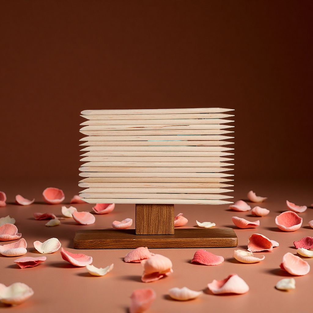 桔木棒双头美甲卸甲棒一次性死皮推穿戴甲专用美容工具美妆护肤用品