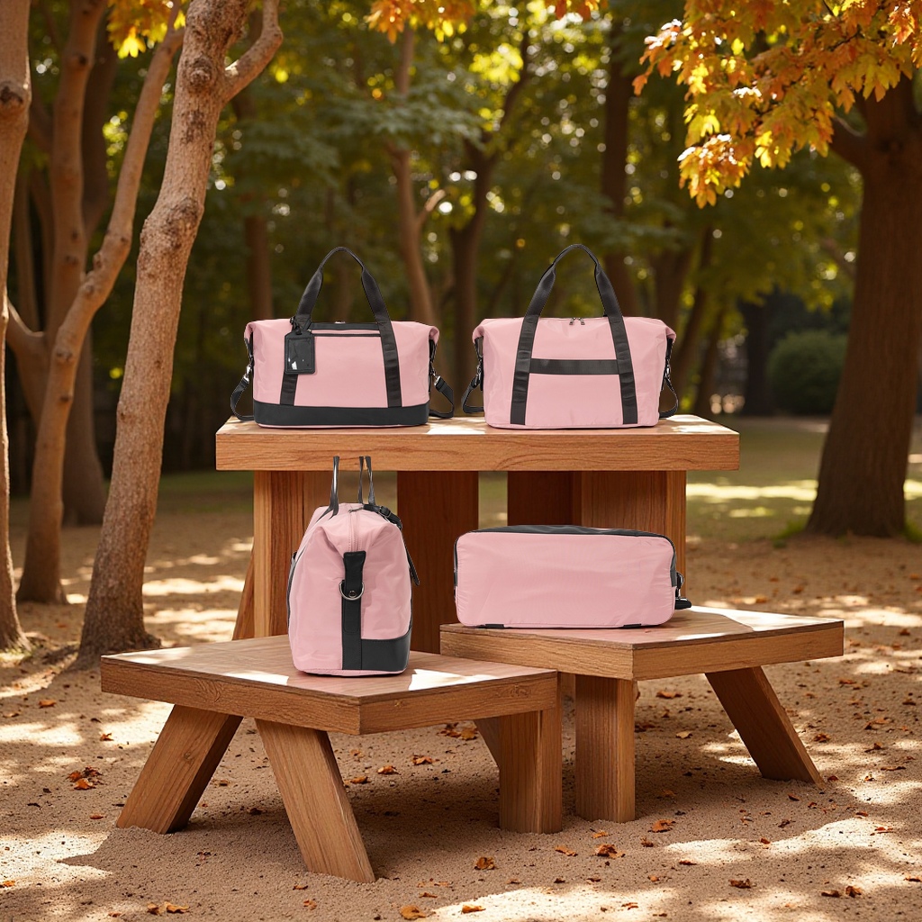 新款跨境热销加厚大容量户外单肩女包旅行手提运动健身包塑料包装袋