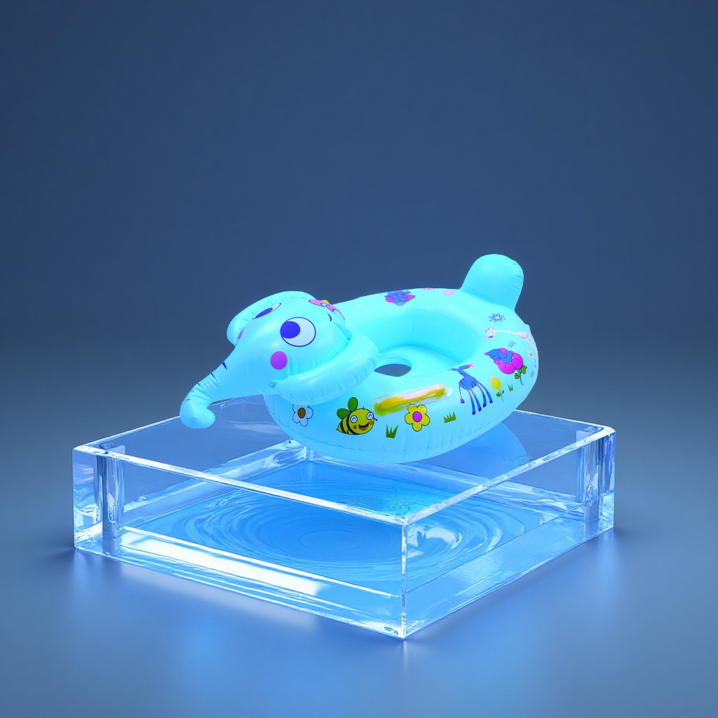 Hongyu large pictographic inflatable swimming boat for infants and toddlers, baby lying boat with seat type, factory wholesale cartoon inflatable toys Item Picture