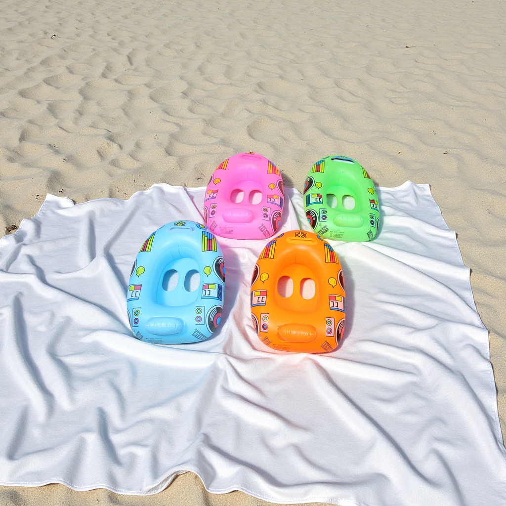 119 Inflatable children's seat rings with handrails, anti-rollover swimming rings, baby seat rings, wholesale sports and outdoor swimming products details Picture