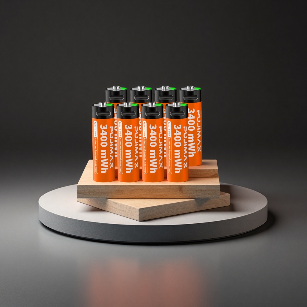 High-quality 14500 lithium battery, USB charging, high-capacity 3400mWh fingerprint lock, toy battery, and battery suitable for electrical and electronic products