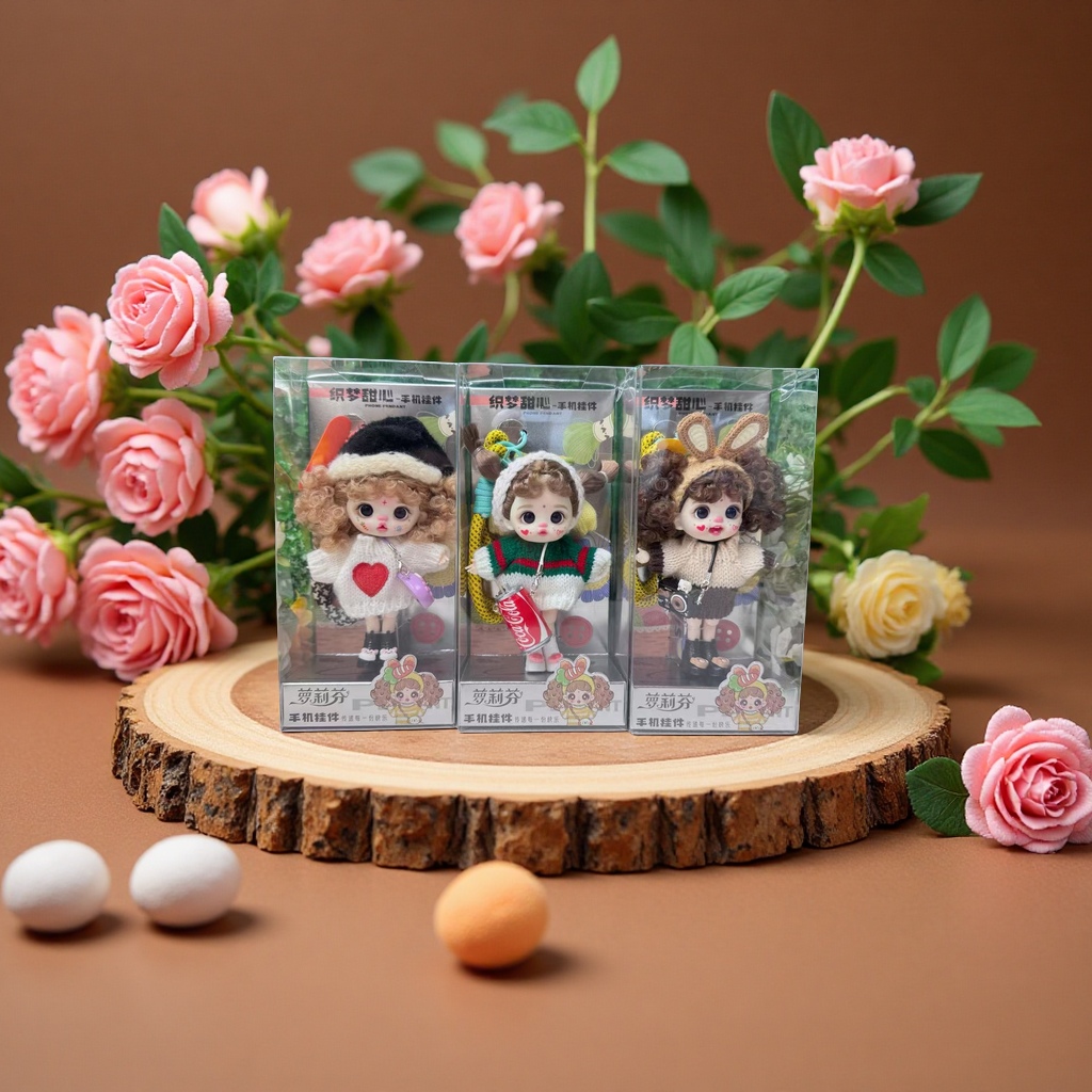 New trendy toy items: doll pendants, dress-up baby clothes, schoolbag accessories, keychains, woolen dolls, girl and princess gifts, accessories, pendants, and other finished pendants details Picture