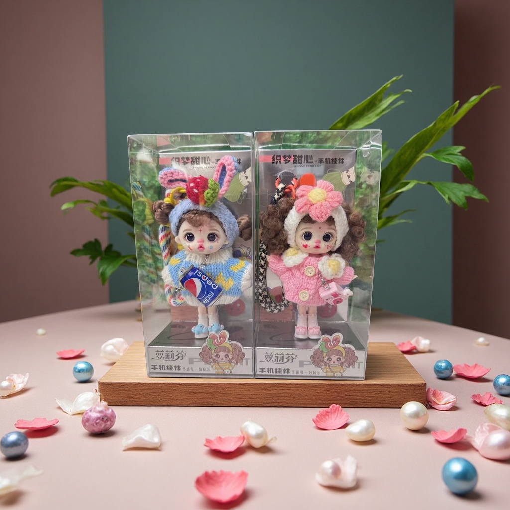 New trendy toy items: doll pendants, dress-up baby clothes, schoolbag accessories, keychains, woolen dolls, girl and princess gifts, accessories, pendants, and other finished pendants Specification image