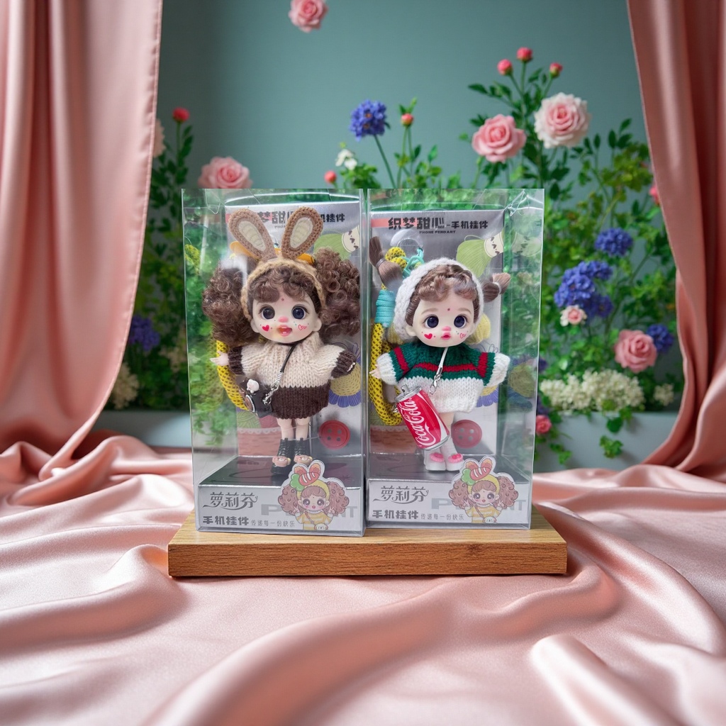 New trendy toy items: doll pendants, dress-up baby clothes, schoolbag accessories, keychains, woolen dolls, girl and princess gifts, accessories, pendants, and other finished pendants Application Scenario