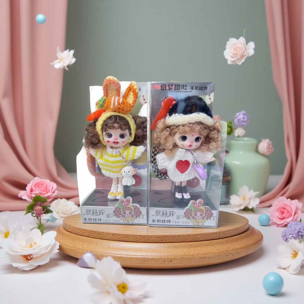 New trendy toy items: doll pendants, dress-up baby clothes, schoolbag accessories, keychains, woolen dolls, girl and princess gifts, accessories, pendants, and other finished pendants Item Picture