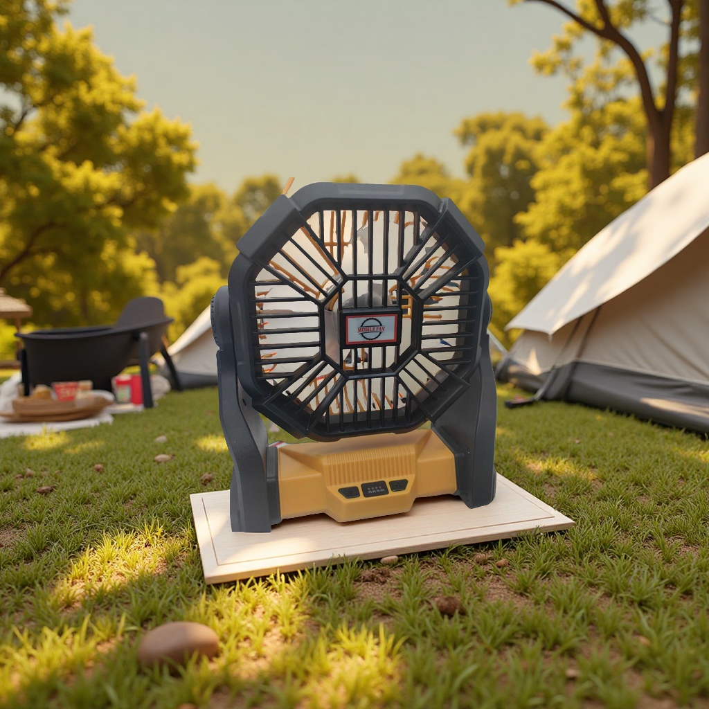 Mini handheld fan, a portable small appliance, is cool and quiet in summer. It features a bladeless design and is available in multiple colors Specification image