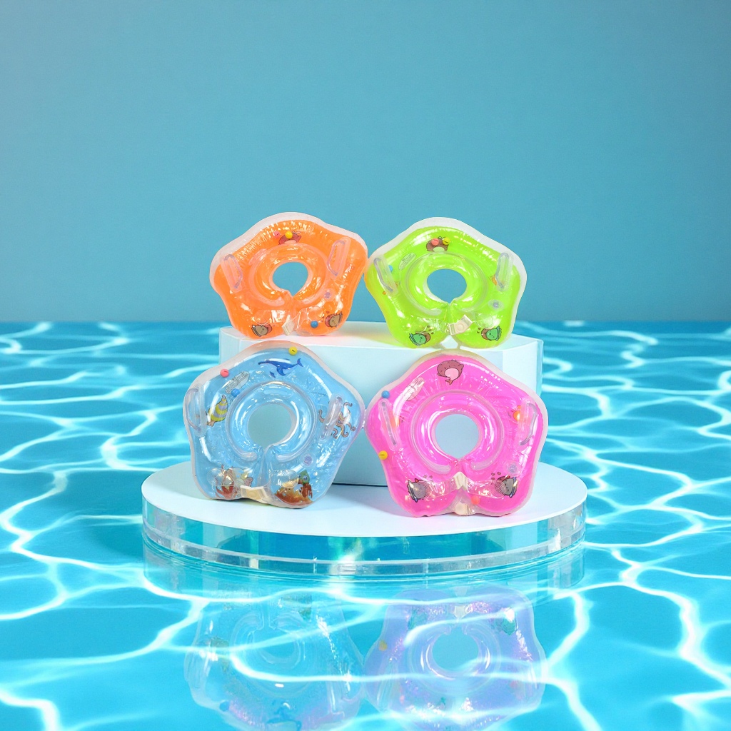 Hongyu Children's inflatable swimming rings, baby neck rings, PVC life buoys, armpit rings wholesale, sports and outdoor swimming products