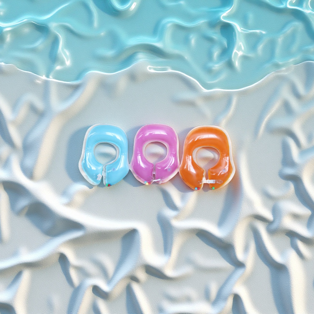 Hongyu's new children's inflatable swimming rings, baby armpit rings, PVC life buoys, waterproof and anti-slip wholesale sports outdoor swimming products, children's swimsuits Specification image