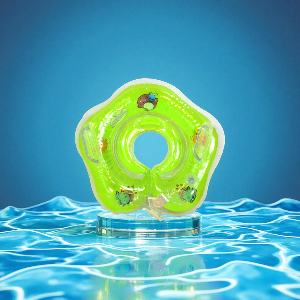 Hongyu Children's inflatable swimming rings, baby neck rings, PVC life buoys, armpit rings wholesale, sports and outdoor swimming products Application Scenario