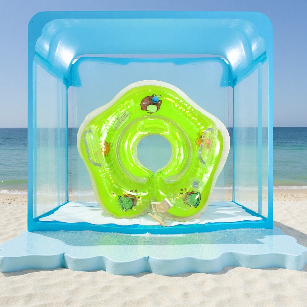 Hongyu Children's inflatable swimming rings, baby neck rings, PVC life buoys, armpit rings wholesale, sports and outdoor swimming products Item Picture