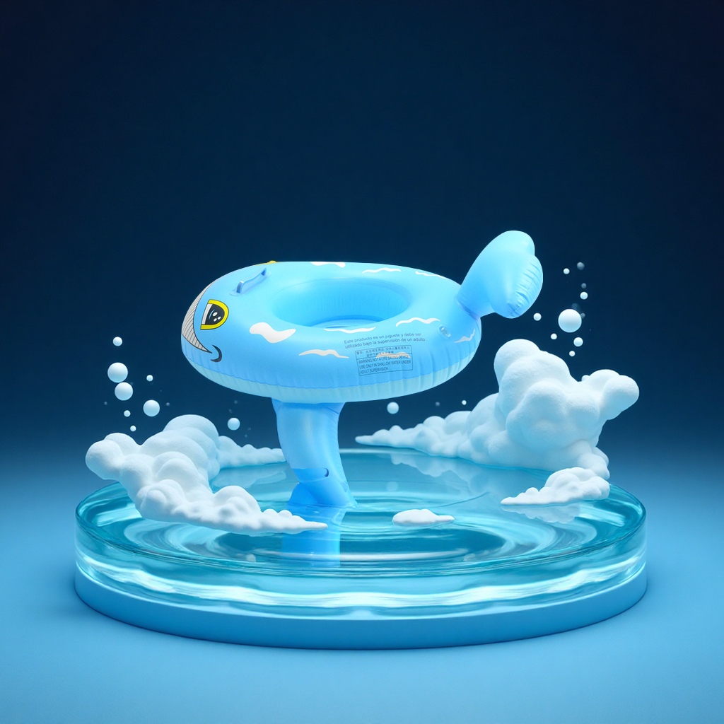 Factory wholesale of large whale inflatable boats for infants and toddlers, baby sitting boats, swimming boats, outdoor swimming rings for sports, and children's swimming products Specification image