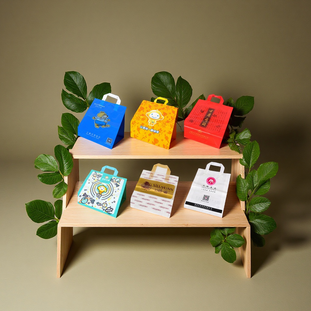 定制塑料手提袋超市购物袋礼品包装袋服装袋制作logo免费设计耐用环保多用途