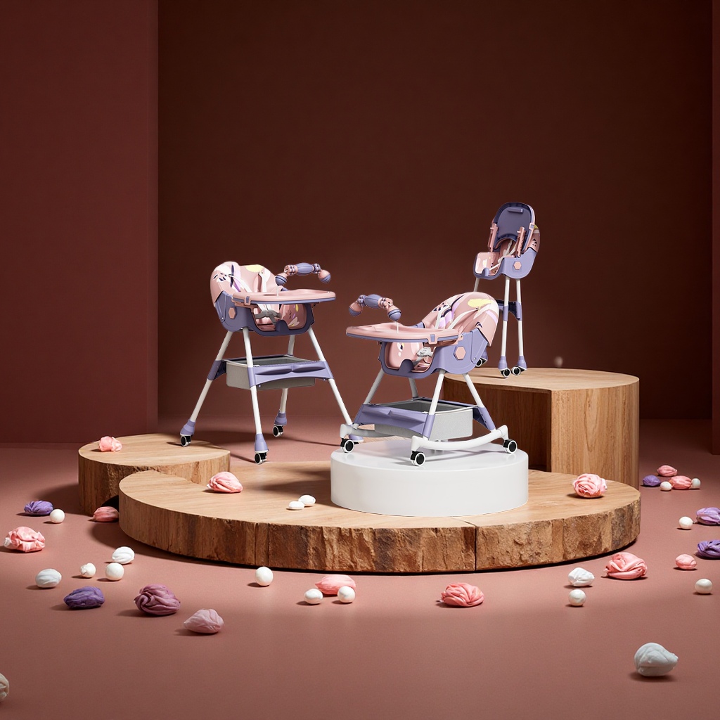 婴儿餐桌多功能宝宝辅食桌儿童学习桌幼儿吃饭桌子安全环保实用