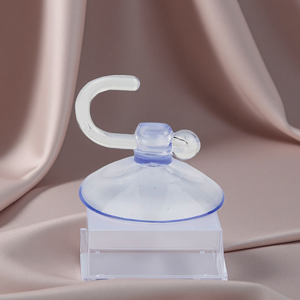 厂家现货批发透明穿孔吸盘挂钩2.5cm-8cm塑料固定花环装饰配件日用百货整理用具吸盘置物架