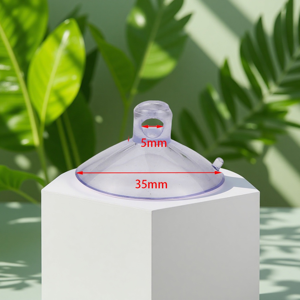 PVC透明加厚穿孔吸盘3.5cm穿绳挂钩玩具日用品配件整理用品厂家直供