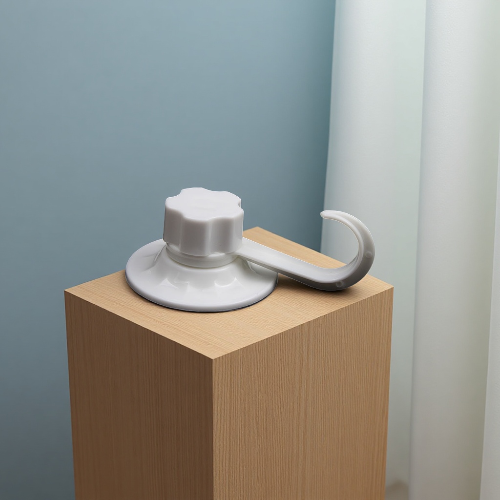 厂家6CM无痕贴旋转吸盘三件套带螺杆螺帽适用瓷砖墙壁衣钩挂钩日用百货