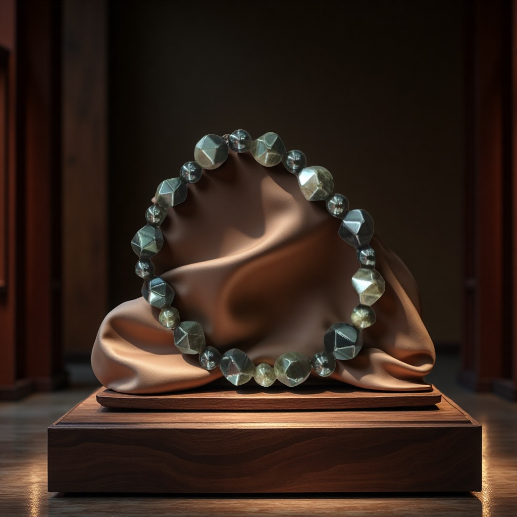 金曜石手串天然黑曜石手链男女款时尚个性手饰手工编织简约潮流