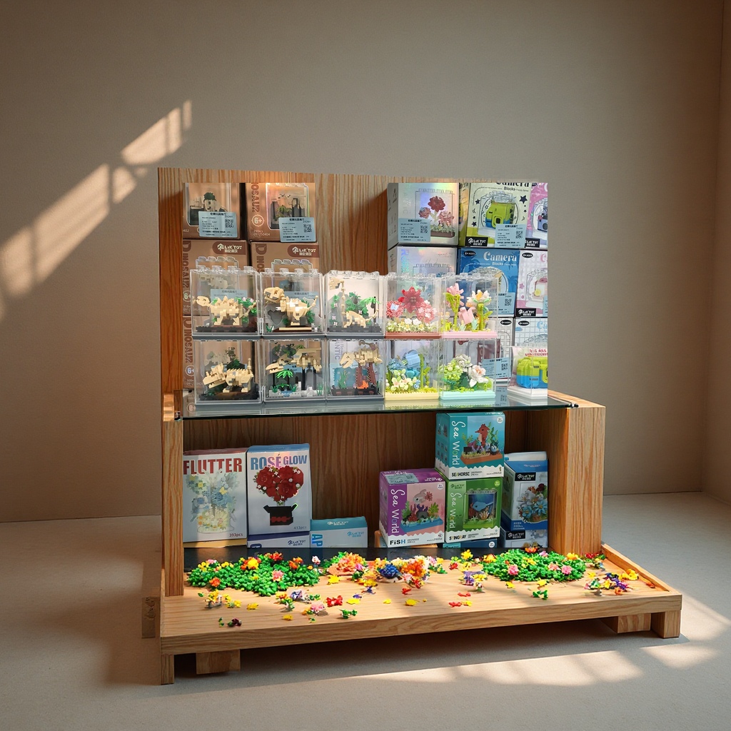 Children's building block table, soft building block model toys, children's amusement facilities, gift sets, educational assembly and creative toys Specification image