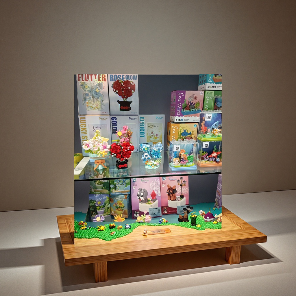 Children's building block table, soft building block model toys, children's amusement facilities, gift sets, educational assembly and creative toys Application Scenario