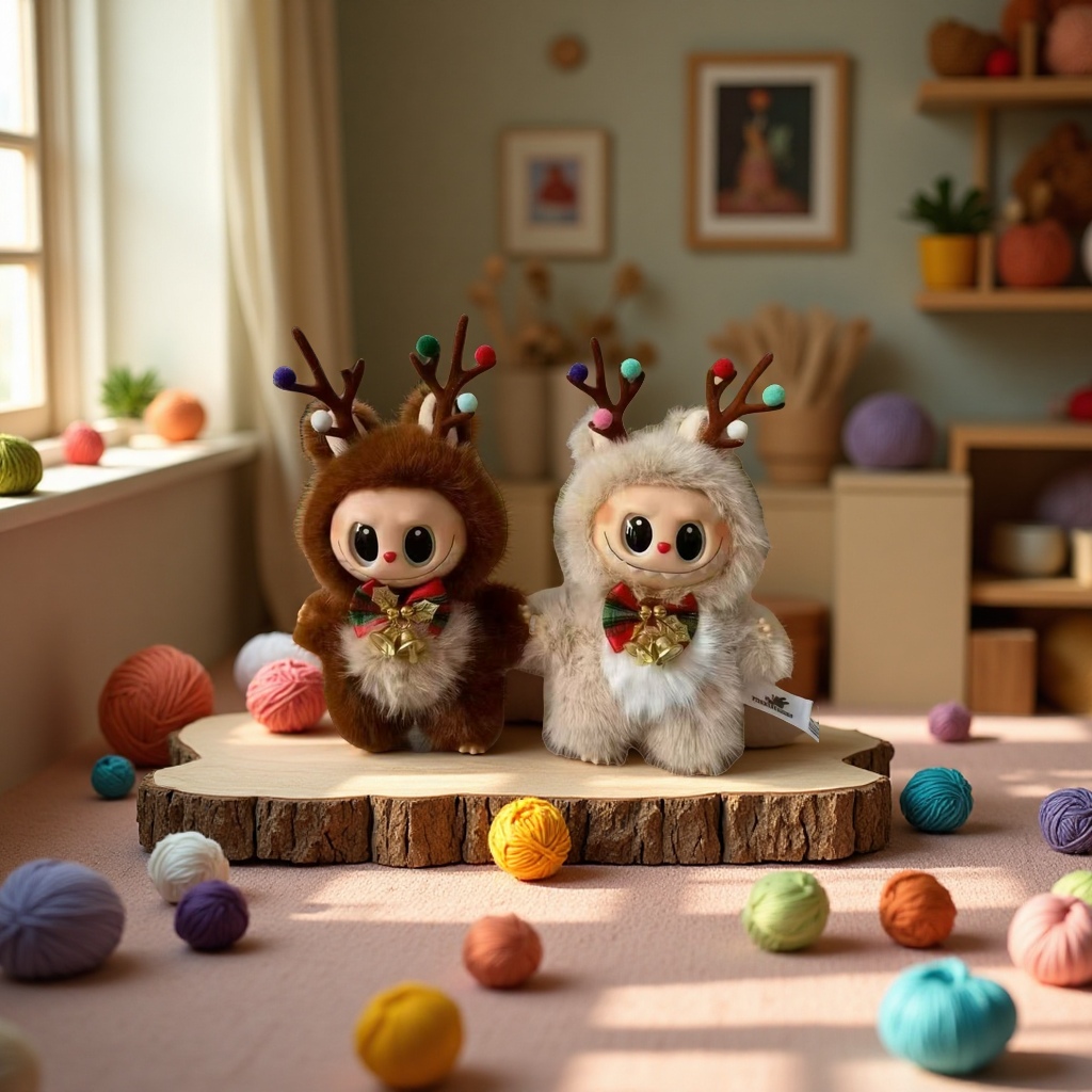 创意潮流玩具手工钩织熊猫小包变脸娃娃钥匙扣钩针材料包