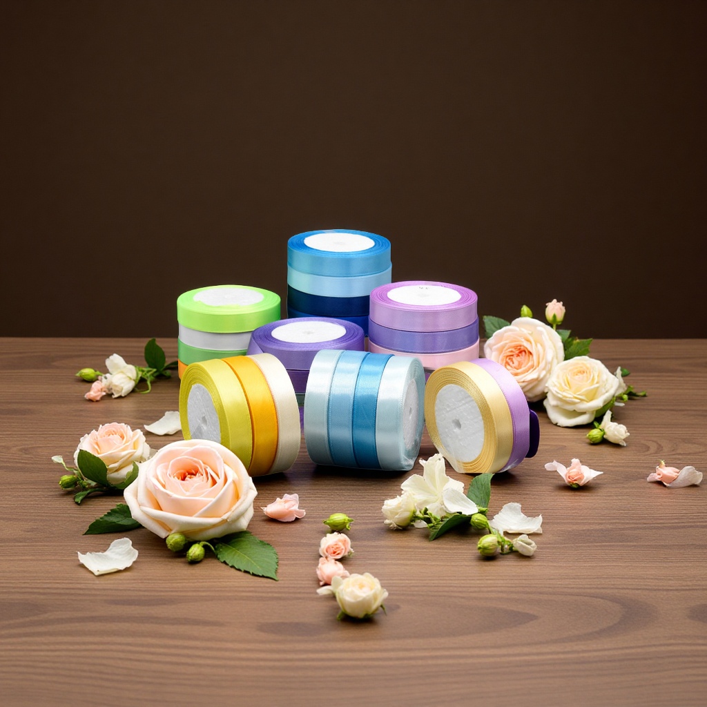 Hanfan webbing 1.5cm wide ribbon, flower baking packaging ribbon, DIY handmade bow, ribbon, clothing accessories, scarf, silk scarf, sun-protective clothing ribbon