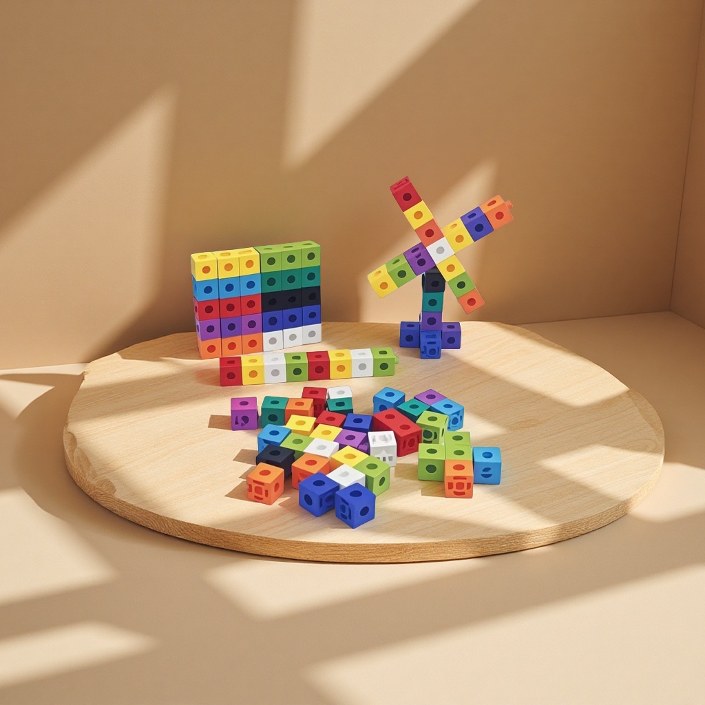 Montessori children's assembly and educational toys, cube magic cube building blocks, math teaching AIDS for children aged 3 to 6, intellectual development science and education toys Specification image