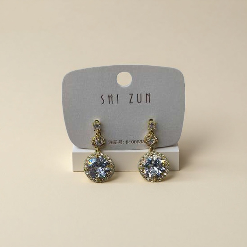 饰品/耳环/耳饰/烧焊锆石耳环/烧焊耳环产品图