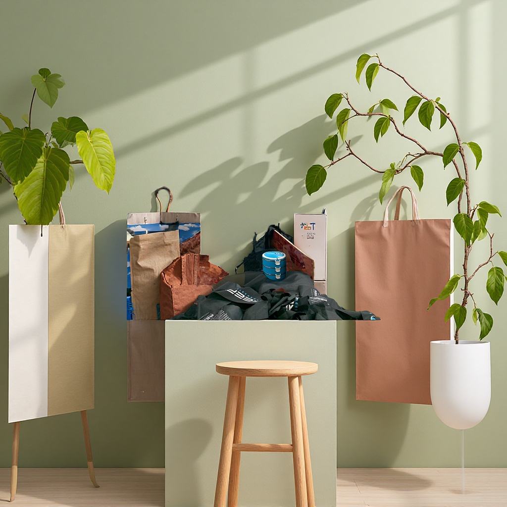 Lixinbu RPET eco-friendly shopping bag, Korean order, popular Korean version InS-style handbag, plastic packaging bag, durable, fashionable and environmentally friendly Item Picture