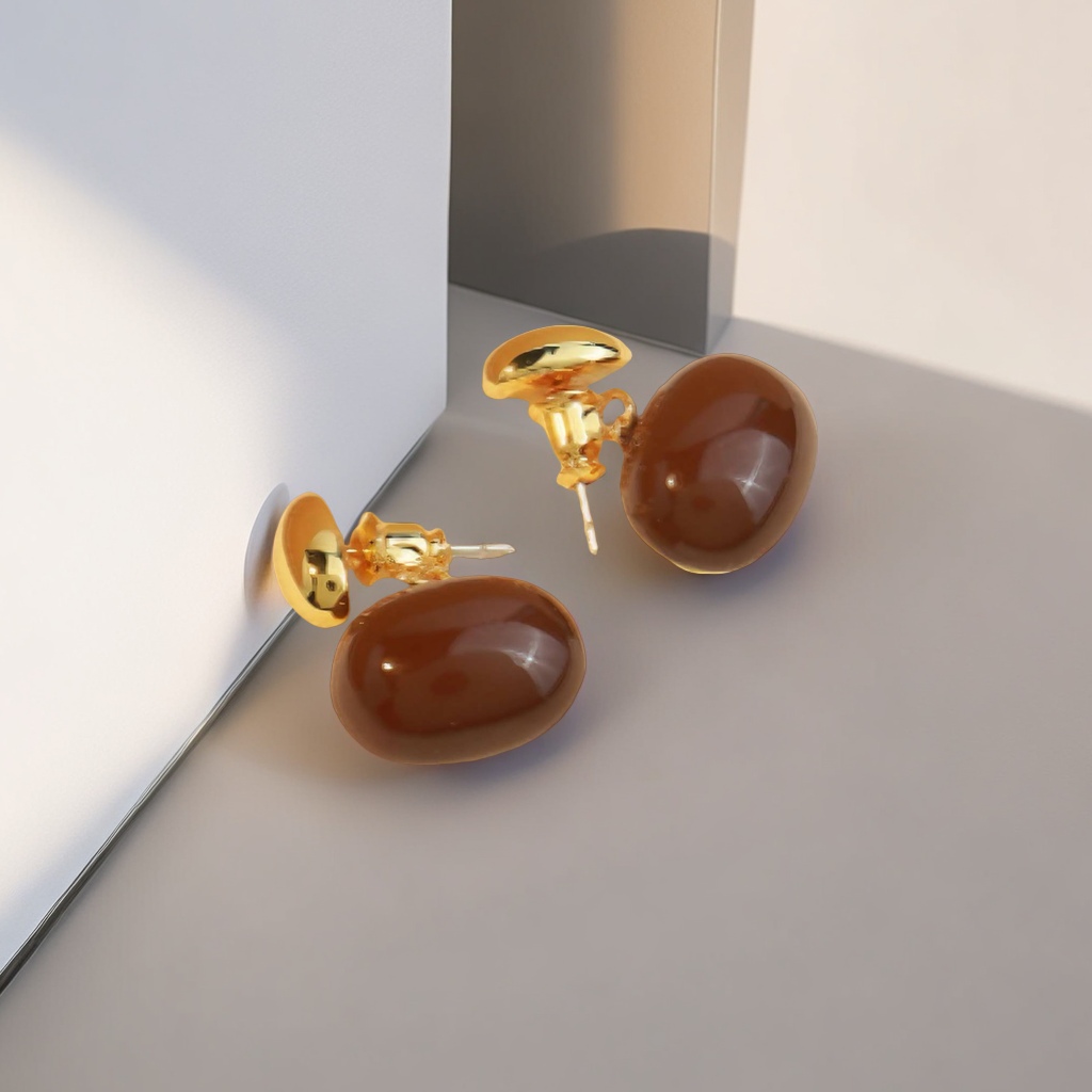 时尚简约金色耳环女气质百搭耳饰耳钉耳坠潮流耳饰品女款配饰